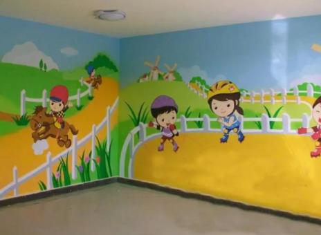 北流幼儿园墙体彩绘制作流程及注意事项